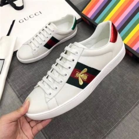 gucci white bee ace sneakers replica|gucci ace sneakers platform.